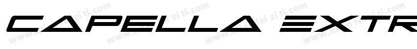 Capella Extra字体转换